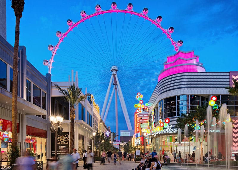 Las Vegas High Roller The Linq At Night